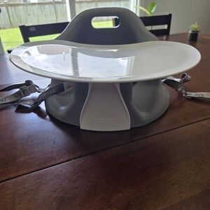 Gray and White Baby Seat